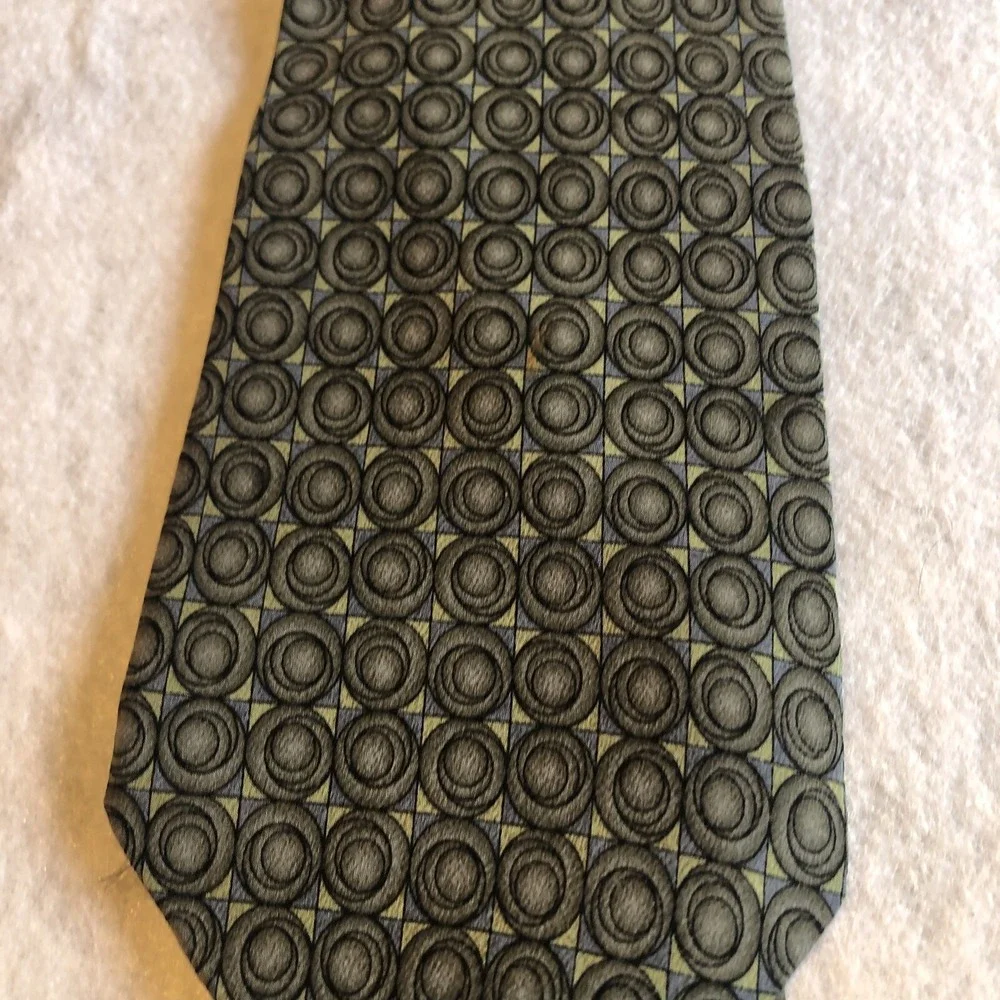 Grateful Dead Tie Green picasso Moon Sixth‎ set Jerry Garcia 100% Silk 1996